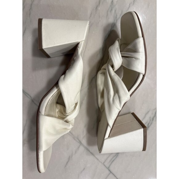 Everlane The Day Twist Heels in Canvas 6 New Womens High Heels Sandals - Picture 7 of 13